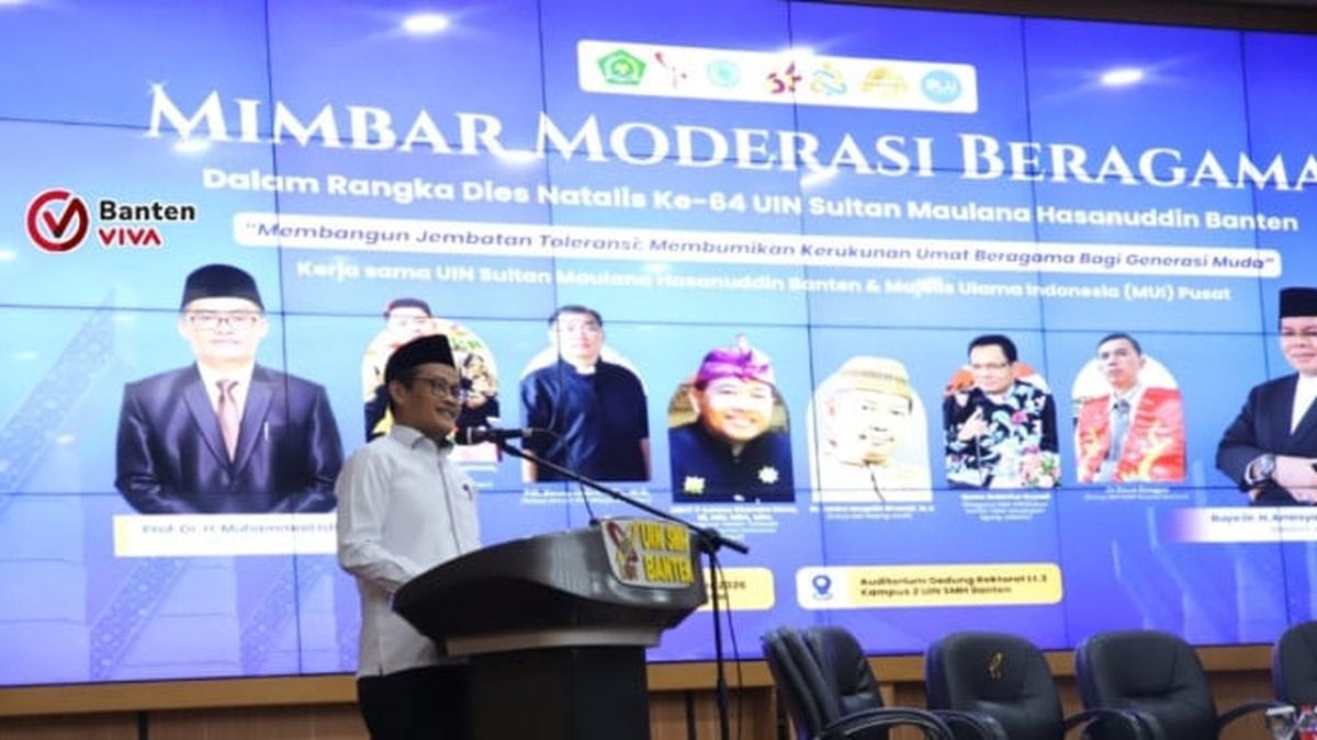 Mimbar Moderasi Beragama Warnai Dies Natalis ke-64 UIN SMH Banten, Kolaborasi Lintas Iman Jadi Tantangan Utama